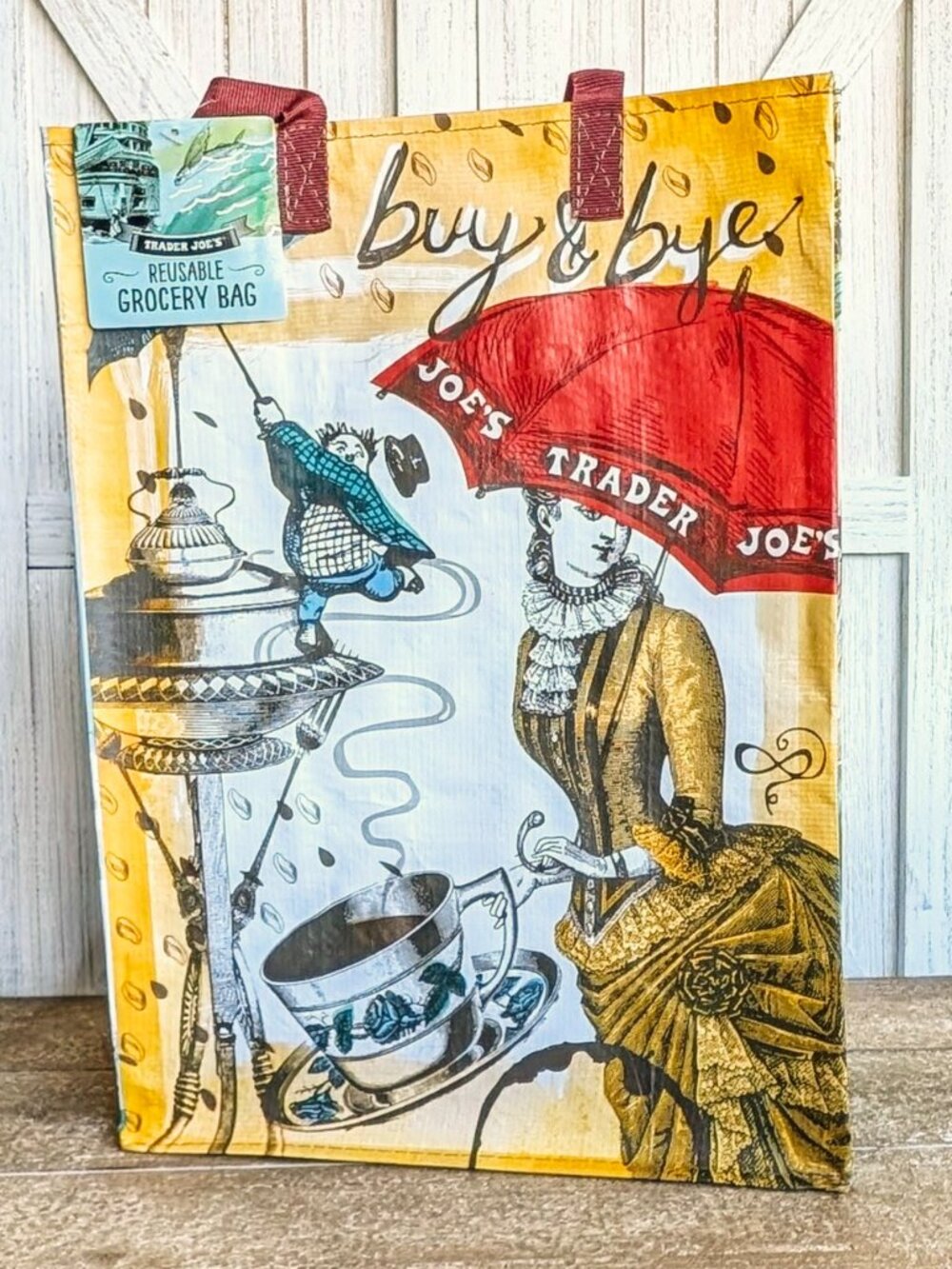 Trader Joe’s Washington "The Blue Evergreen State" Reusable Grocery Tote